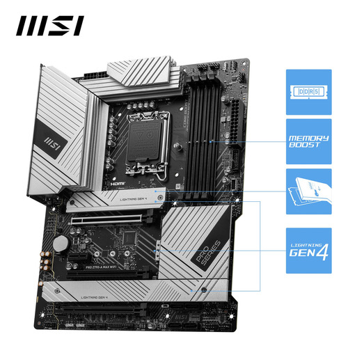 Placa Madre Msi Pro Z790-a Max Wifi Proseries Atx Ddr5