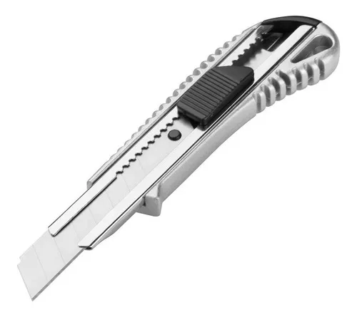 Cutter Aluminio Boton De Empuje Y Bloqueo 18 Mm Tolsen 30002