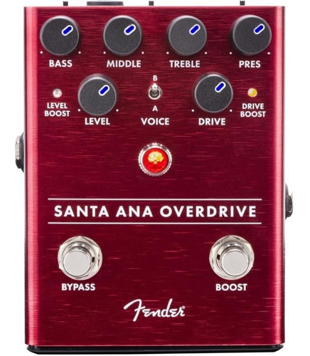 Fender Santa Ana Overdrive Pedal De Overdrive Para Guitarra