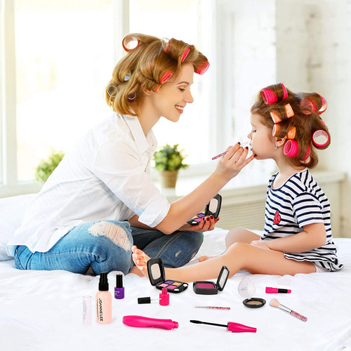 Kit De Maquillaje Simulado Para Niñas, Set De Maquillaje Bás