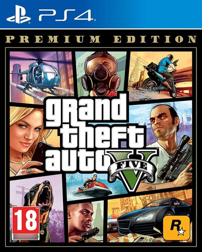 Jogo Grand Theft Auto V (gta 5) - Ps4 Premium Eddicion