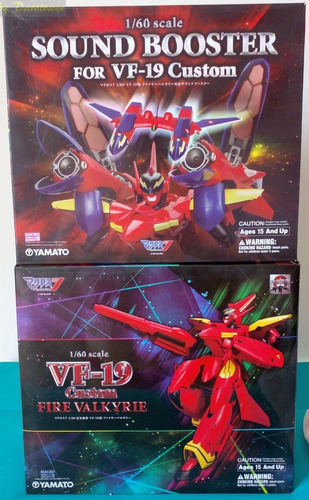 Macross 7 - Vf-19 Custom Fire Valkyrie &sound Booster Yamato (Usado)