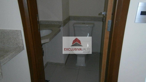 Sala Comercial De 58,24m², 2 Banheiros E 1 Vaga No Jardim Aquarius, São José Dos Campos. - Sa0193