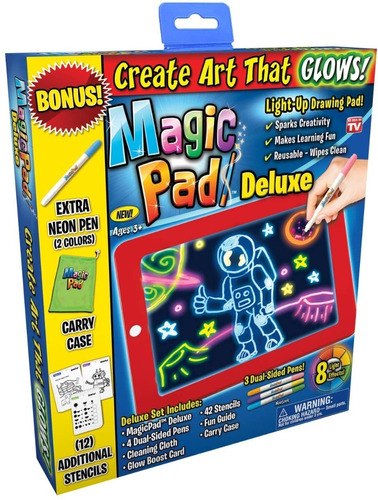 Magic Pad Deluxe Tableta De Dibujo Con Luz Teletiendauy