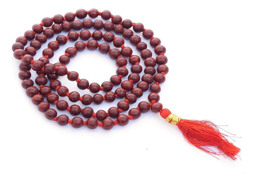 Perlas Is4a De Madera Roja Natural De Palisandro Japa Mala 1