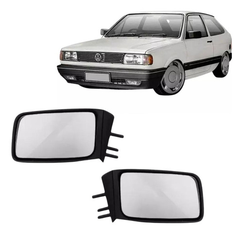 Par Retrovisor Gol Saveiro Voyage Parati Quadrado G1 88/96