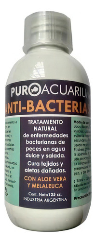 Puroacuarium Medicamento Anti Bacterias 125cc- Aqua Virtual