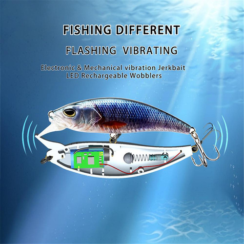 Señuelos De Pesca Led Luminosos, Eléctricos, Recargables, Ve