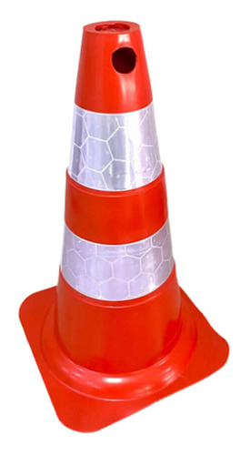 Cone Sinalização Laranja/branco 50cm Refletivo - Plastcor