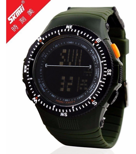 Nuevo Reloj Militar Navy Seal Verde Militar Sumergible 50mts