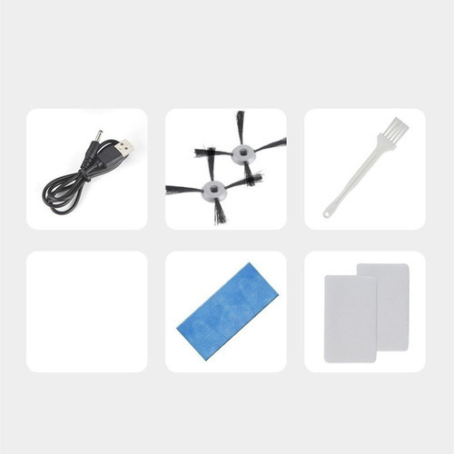 Robot Aspirador Inalámbrico Inteligente Recargable Color Blanco