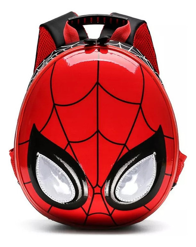Mochila Infantil Spiderman Con Luz Led Impermeable 2024
