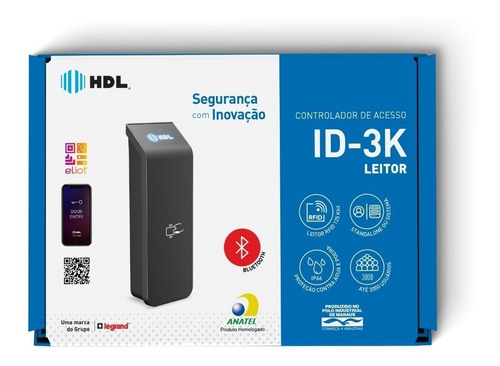 Imagem 5 de 5 de Controlador De Acesso Id 3k Hdl App Bluetoot E Tag Rfid
