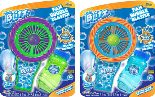 Ja-ru Blitz Fan Bubble Blaster Solution (juguete Soplador De