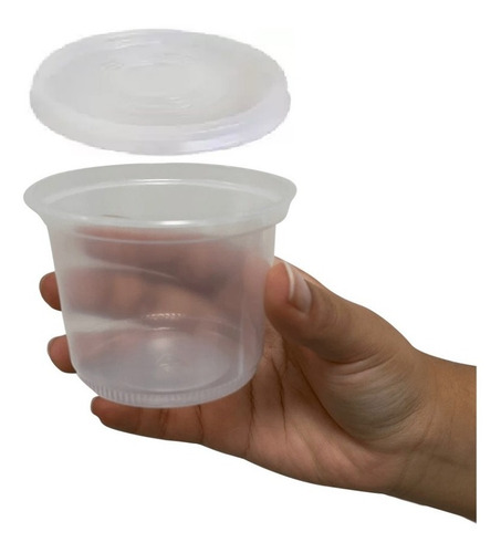 150 Pote Plástico P06 120ml Com Tampa Tp06 Sorvete Bolo