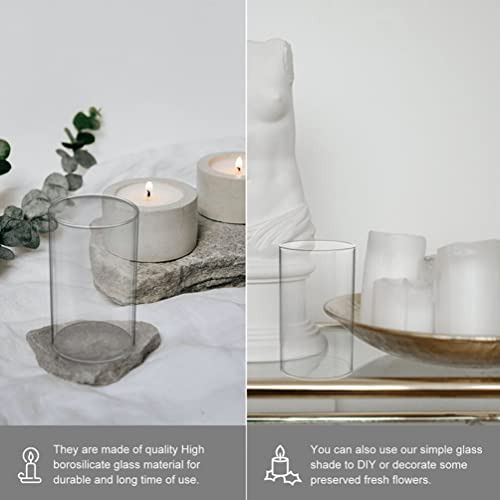 Soporte De Vela De Vidrio Transparente 2 Unidades