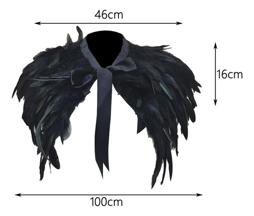 Aplicable A Chal De Plumas Cómodo Cuello De Plumas En Capas