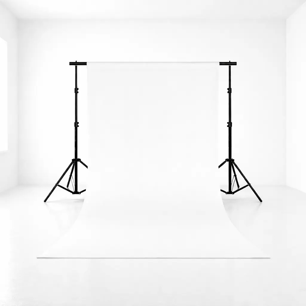 Fundo Fotográfico Cozzilar Branco para Estúdio Profissional de Vídeos e Fotos 2m x 1.5m