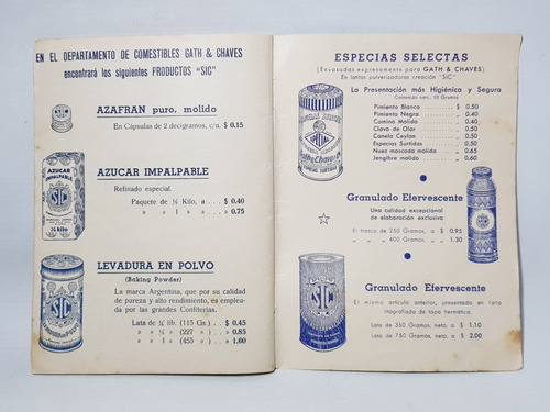 Imagen 6 de 6 de Antiguo Recetario Harrods Gath & Chaves Postres Mag 59309