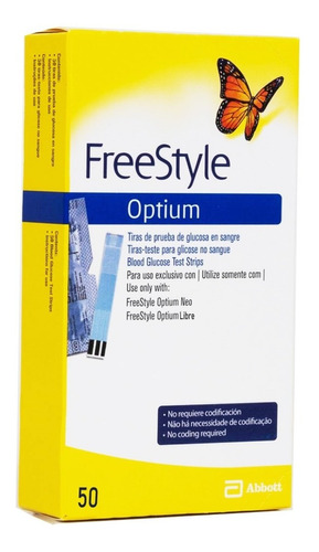 Tira Reactiva Caja X 50 Und Freestyle Optium Neo H