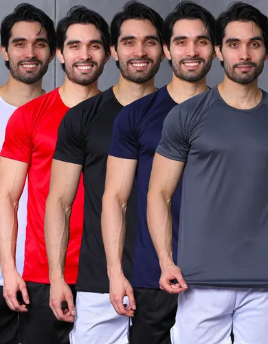 Kit 5 Camisetas Básicas Masculina Dry Fit Lisa Tradicional