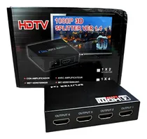 Comprar Splitter Hdmi 1 A 4 Divisor De Señal Amplificador Conecta 4 