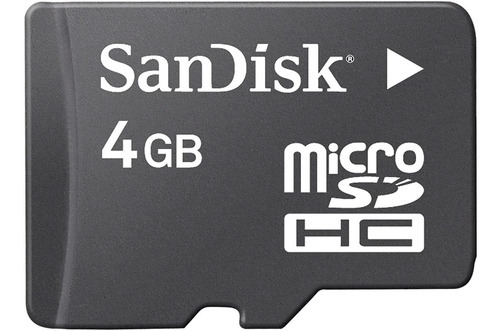 Tarjeta De Memoria Sandisk Microsdhc De 4gb Con Adaptador