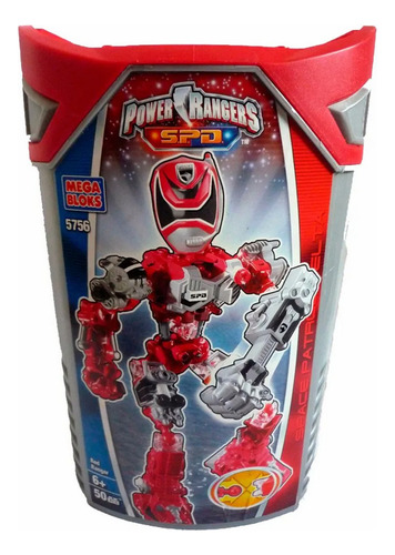 Power Rangers Mega Blocks Para Armar Originales Juguetes 50 Power Ranger Rojo