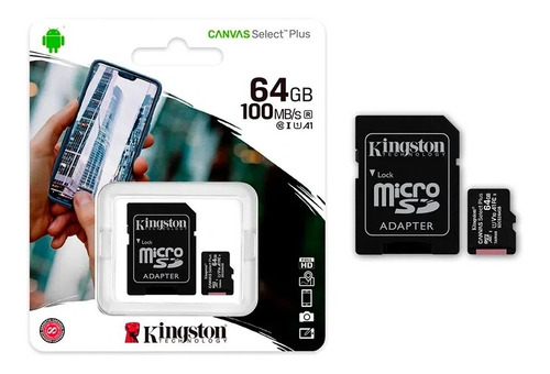 Tarjeta Micro Sd Kingston 64gb, Sellado Y Garantía.