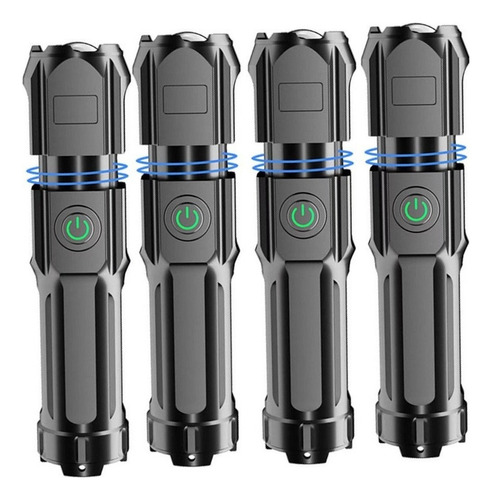 Y A 4pzs Lampara Led Portatil Luz Recargable Potencia 3.0