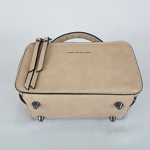 Bolsa Tiracolo Chalita Ch0390 Bege