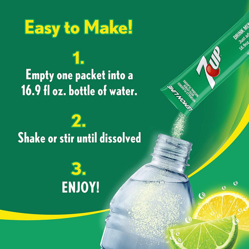 7-up - Mezcla De Bebidas En Polvo, Deliciosa Y Sin AzĂșcar, S