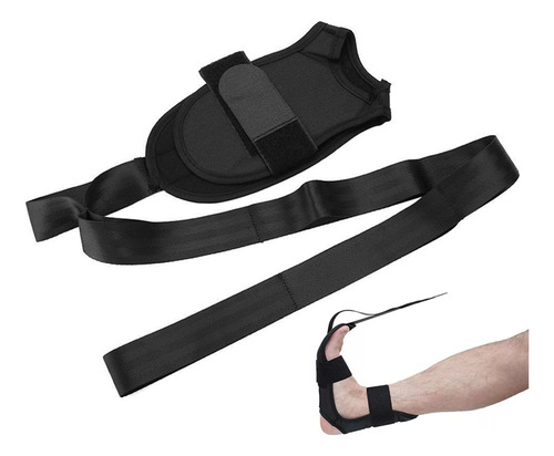 Cinturón De Estiramiento De Ligamentos Black Yoga Para Entre