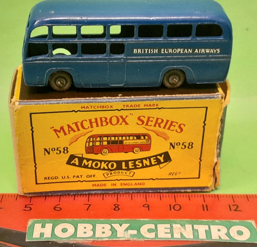 Matchbox England 58 Ómnibus Bea De 1958 C/caja Original 