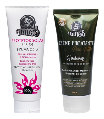 Imagem 4 de 4 de Kit De Cuidados Para Tattoo (protetor Solar E Hidratante)
