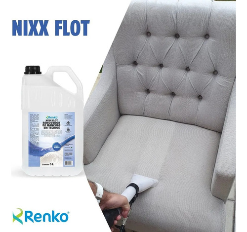 Kit 2 Nixx Flot Removedor De Manchas Em Tecido 5 Litro Renko