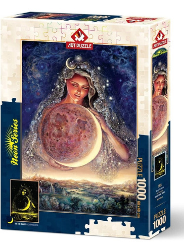 Diosa De La Luna Rompecabezas Neón Art Puzzle 1000 Pzs 5011