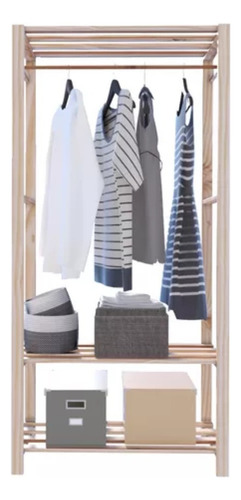 Kit De Expositores Simples E Duplo - Arara Closet Pinus