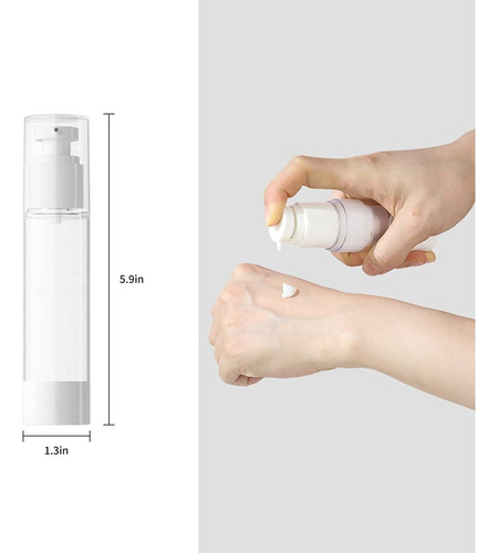 Mf 12 Pcs 50ml Botella Bomba Crema Cosmética Botella De