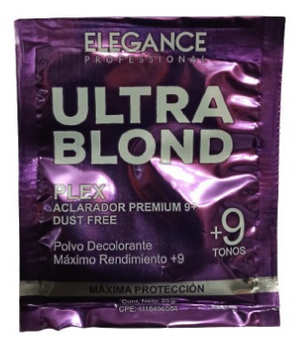 Polvo Decolorante Ultra Blond +9 Tonos Elegance 25g