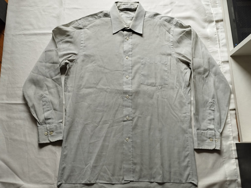 Camisa Christian Dior Talle 15 1/2 32-33 = L Mangas Largas 