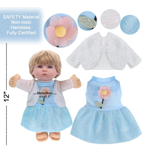 Ropa De Muñeca Y Accesorios De Muñecas 6 Sets Ropa De Muñeca