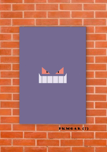 Cuadros Poster Pokemon Gengar 50x70 (gar 7)