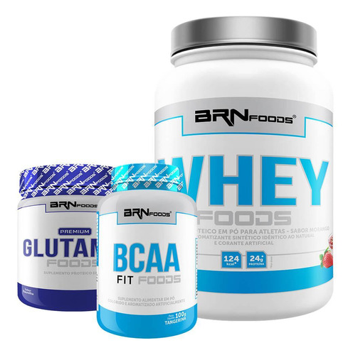 Kit Whey Foods + Bcaa + Premium Glutamin