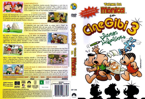 Turma Da Monica Cine Gibi 3 Dvd Lacrado