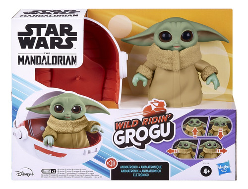 Star Wars The Mandalorian Wild Ridin' Grogu Animatrónico