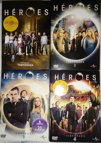 Heroes Serie Completa Temporadas 1 2 3 4 Dvd