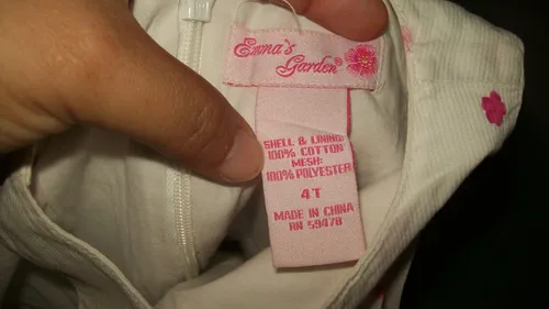 Vestido De Niña Talla 4 (Usado)