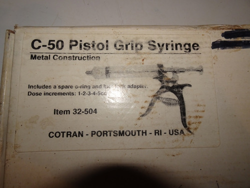 Pistola Dosificadora Grip Syreinge Cotran Portsmouth Ri Usa