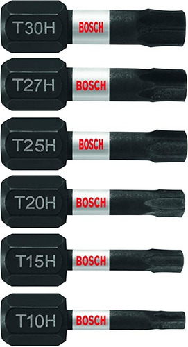 Bosch Itthv106 - Juego De 6 Brocas Para Atornillar Torx De .